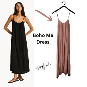 BOHO ME women's spaghetti straps maxi dress beach wear summer dress SIZE SMALL